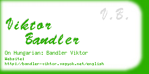 viktor bandler business card